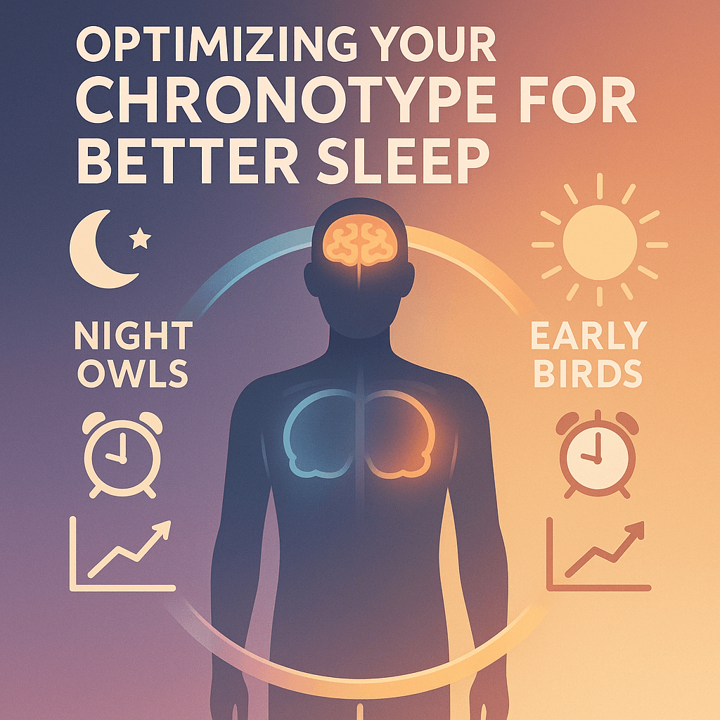   Science-backed infographic of chronotypes (night owls vs early birds) and circadian rhythms